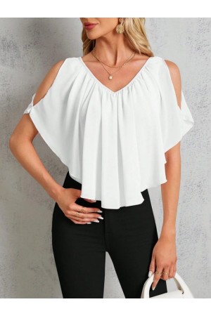 K62067-BEYAZ BEYAZ BLUZ