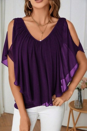 K62067-MOR PURPLE BLOUSE