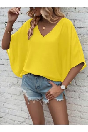 K62072-SARI ALTIN BLUZ