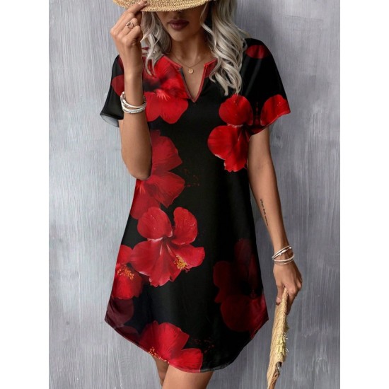 K62075-KIRMIZI RED DRESS