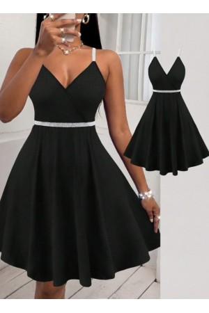 K62078-SIYAH BLACK DRESS