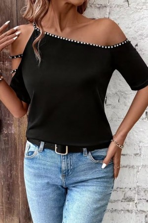 K62079-SIYAH BLACK BLOUSE