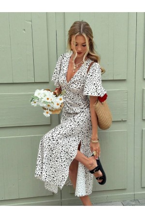 K62080-BEYAZ BEYAZ ELBİSE