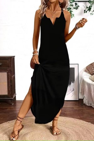 K62091-SIYAH BLACK DRESS