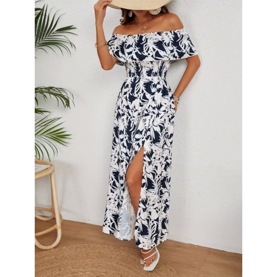 K62098-DESENLI Patterned DRESS