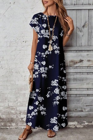 K62112-LACIVERT "NAVY BLUE" DRESS