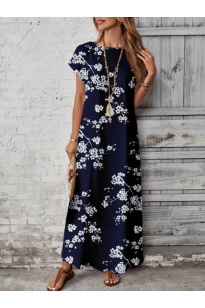 K62112-LACIVERT LACİVERT ELBİSE