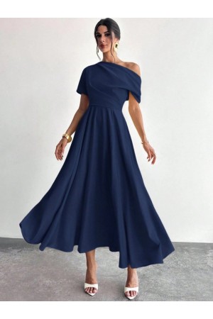 K62224-LACIVERT LACİVERT ELBİSE