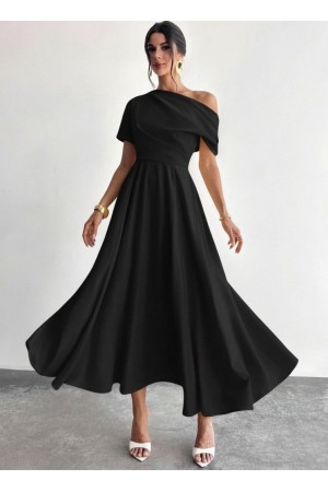 K62224-SIYAH SİYAH ELBİSE