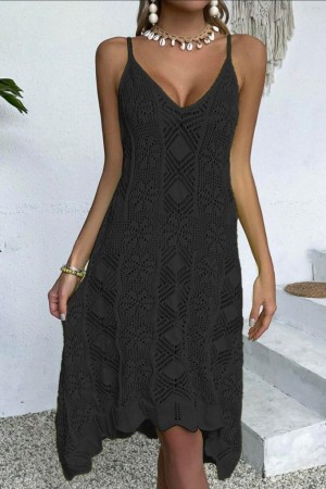 "K63061 - SIYAH" BLACK DRESS