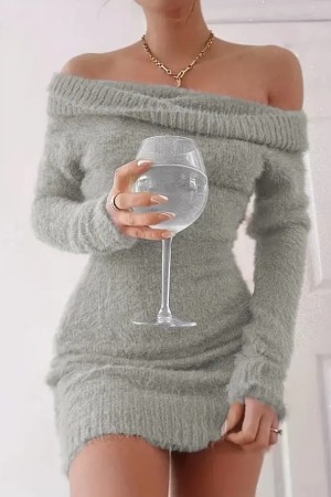 K63110-GRI GRAY DRESS