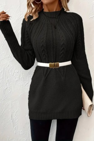 K63119-SIYAH BEIGE BLOUSE