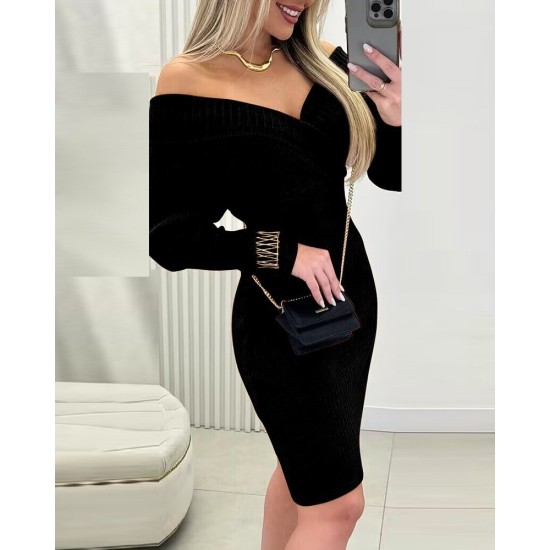 K63131-SIYAH BLACK DRESS