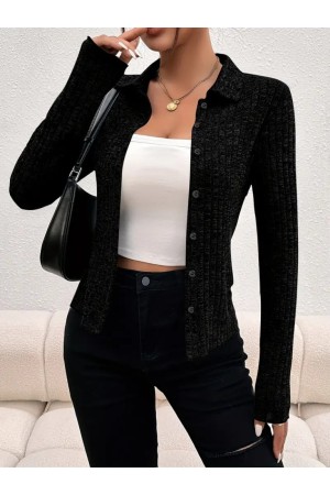 K63132-SIYAH SİYAH CEKET