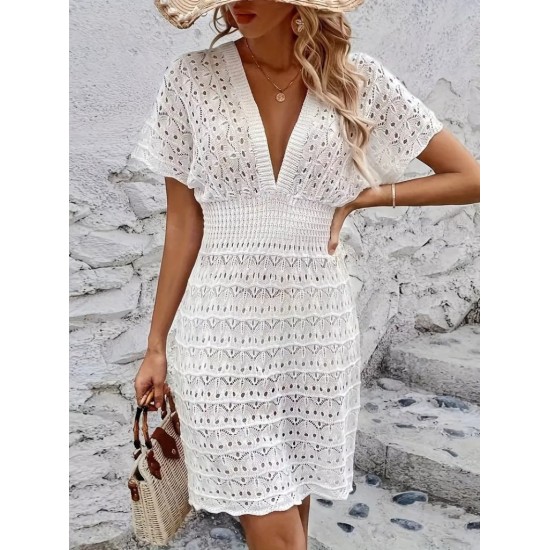 K63161-BEYAZ WHITE DRESS