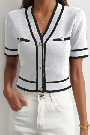 K63165-BEYAZ WHITE BLOUSE