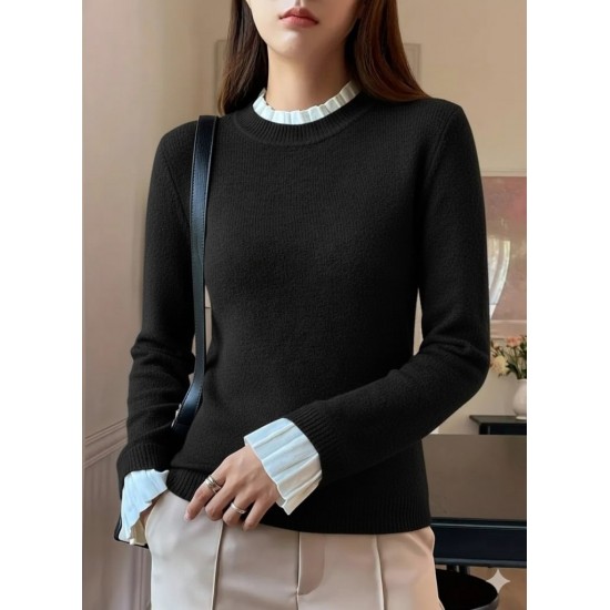 K63179-SIYAH BLACK BLOUSE