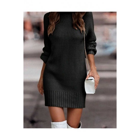 K63182-SIYAH BLACK DRESS