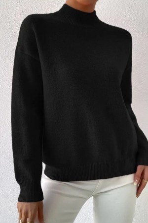 K63188-SIYAH SİYAH KAZAK