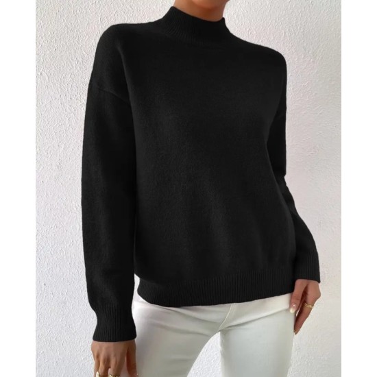 K63188-SIYAH SİYAH KAZAK