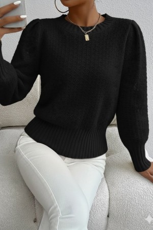 K63197-SIYAH SİYAH BLUZ