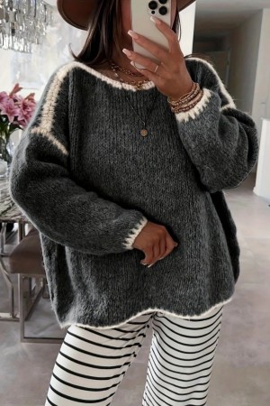 K63201-GRI GRAY BLOUSE