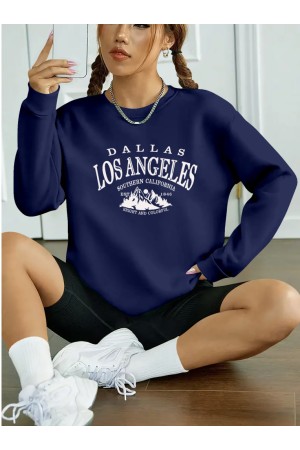 K64034-LACIVERT LACİVERT BLUZ