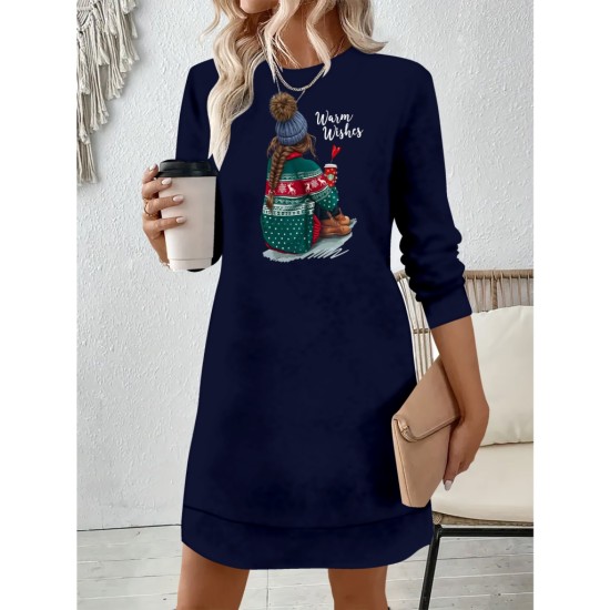 K64061-LACIVERT "NAVY BLUE" DRESS