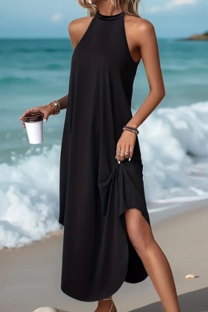 K65028-SIYAH BLACK DRESS
