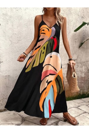 K65039-SIYAH SİYAH ELBİSE