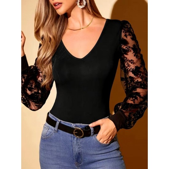 K65054-SIYAH SİYAH BLUZ