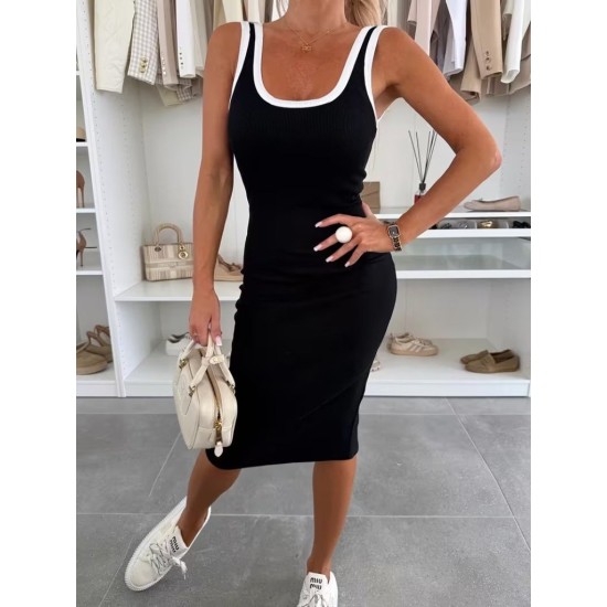 K65056-SIYAH BLACK DRESS