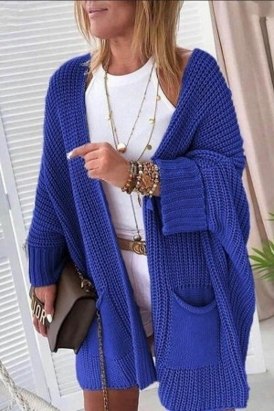 "K7009 - SAKS" "SAKS MAVİ" CARDIGAN