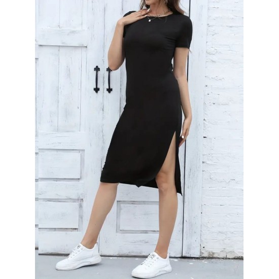 "K71143 - SIYAH" BLACK DRESS
