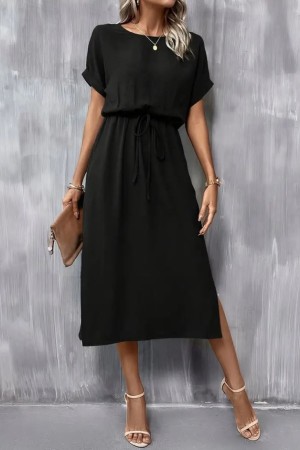 K71265-SIYAH BLACK DRESS