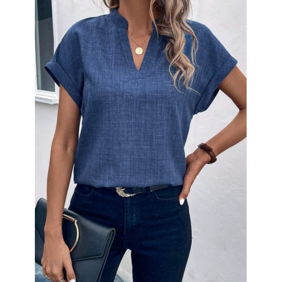 K71271-71118-MAVI LACİVERT BLUZ