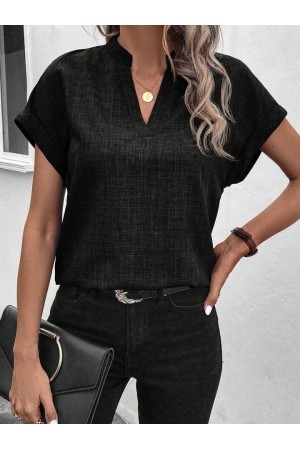 K71271-71118-SIYAH SİYAH BLUZ