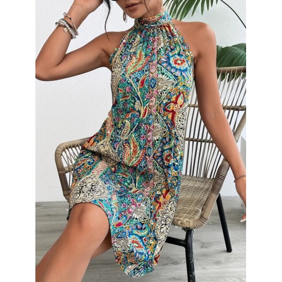 K71281-DESENLI Patterned DRESS