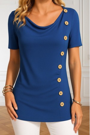 K71297-MAVI MAVİ BLUZ