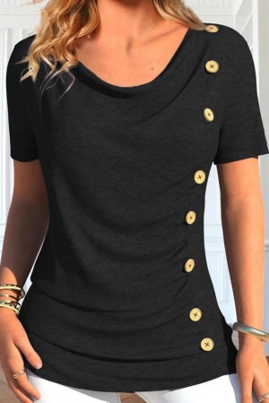 K71297-SIYAH BLACK BLOUSE