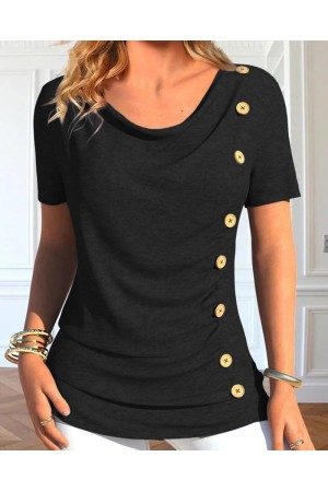 K71297-SIYAH SİYAH BLUZ