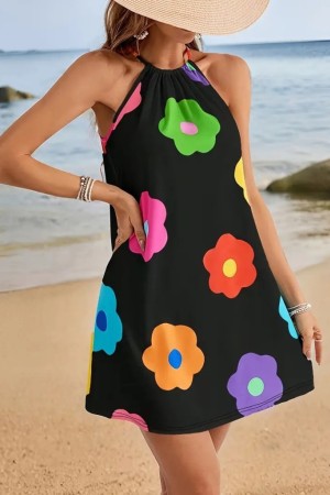 K71302-SIYAH BLACK DRESS