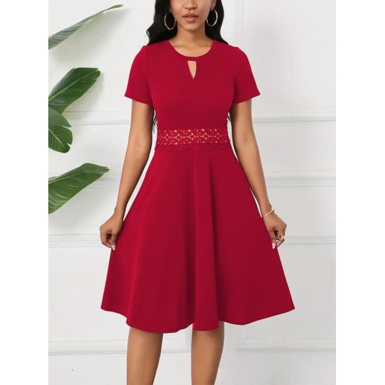 K71313-BORDO Burgundy DRESS