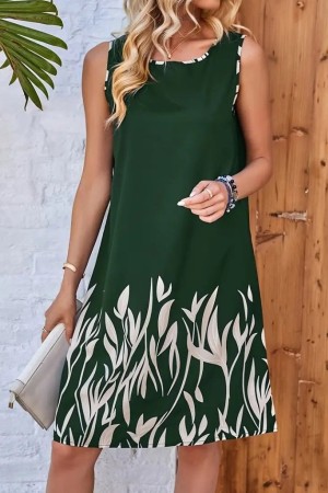 K71325-YESIL GREEN DRESS