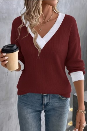 K71345-KIREMIT ORANGE BLOUSE