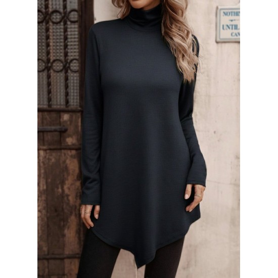 K71358-SIYAH ANTRASİT BLUZ