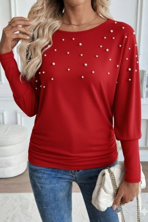 K71361-KIRMIZI KIRMIZI BLUZ