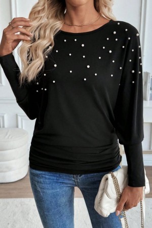 K71361-SIYAH SİYAH BLUZ