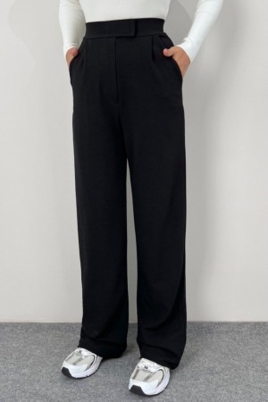 K71364-SIYAH BLACK TROUSERS