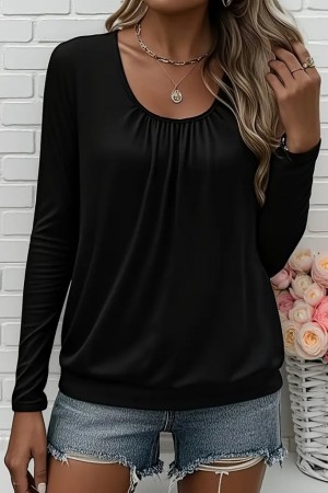K71370-SIYAH BLACK BLOUSE